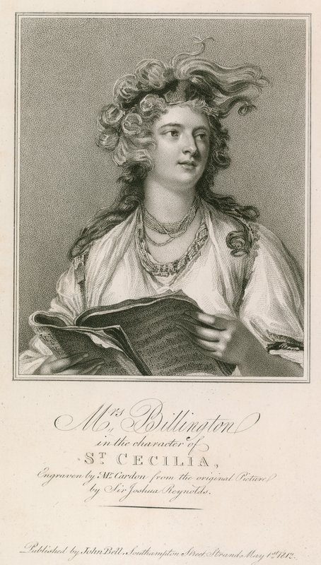 Mrs Billington i rollen som St Cecilia av Joshua Reynolds