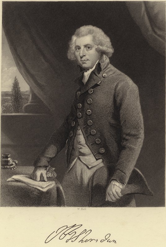 Richard Brinsley Sheridan av Joshua Reynolds