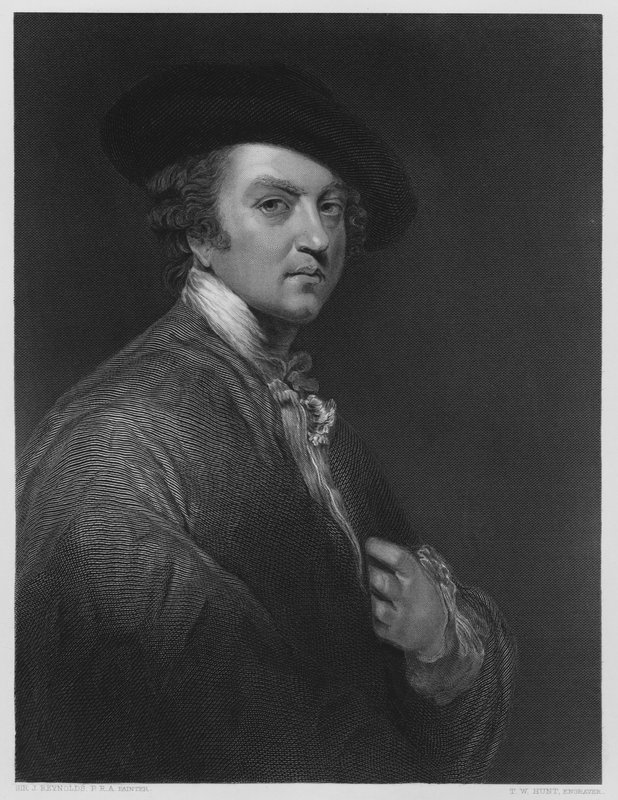 Sir Joshua Reynolds, fra bildet i Vernon Gallery av Joshua after Reynolds