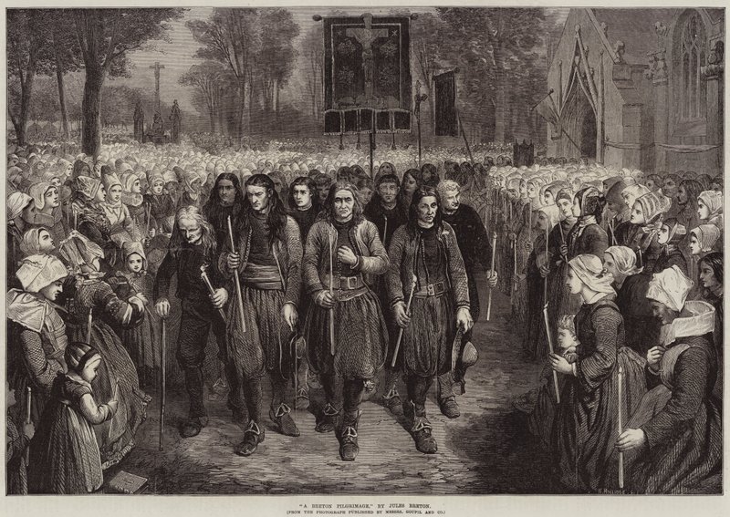 En bretonsk pilegrimsreise av Jules Breton