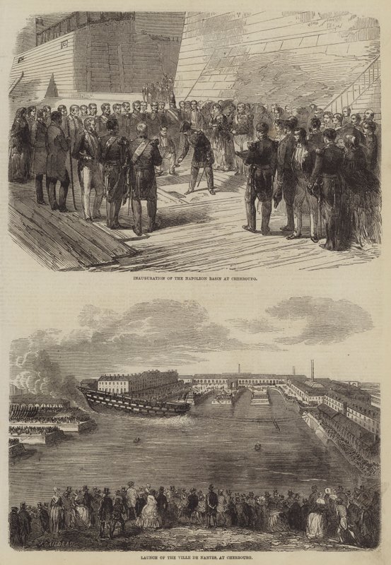 Napoleonbassenget i Cherbourg av Jules Gaildrau