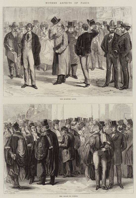 Moderne aspekter av Paris av Jules Pelcoq