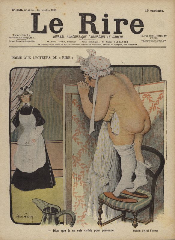 Illustrasjon for Le Rire av Jules Abel Faivre