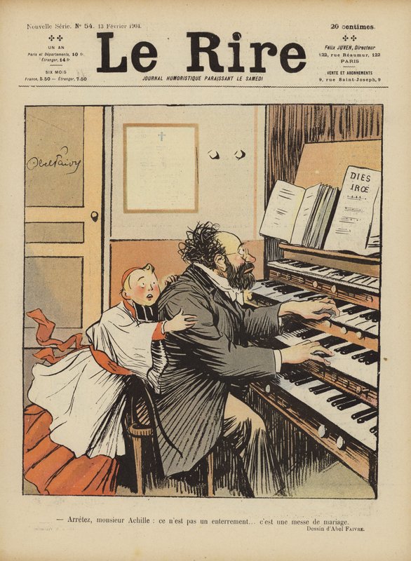 Illustrasjon for Le Rire av Jules Abel Faivre