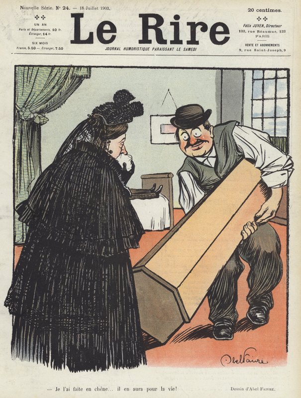 Illustrasjon for Le Rire av Jules Abel Faivre