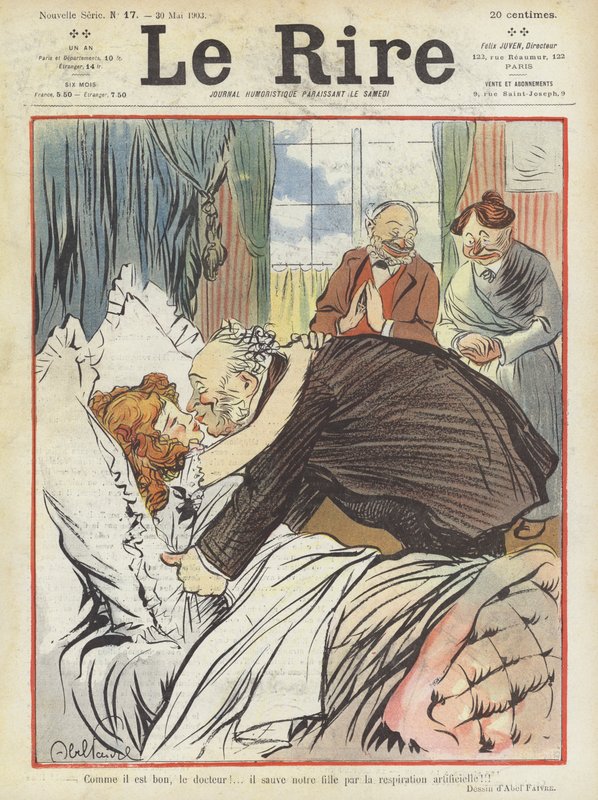 Illustrasjon for Le Rire av Jules Abel Faivre
