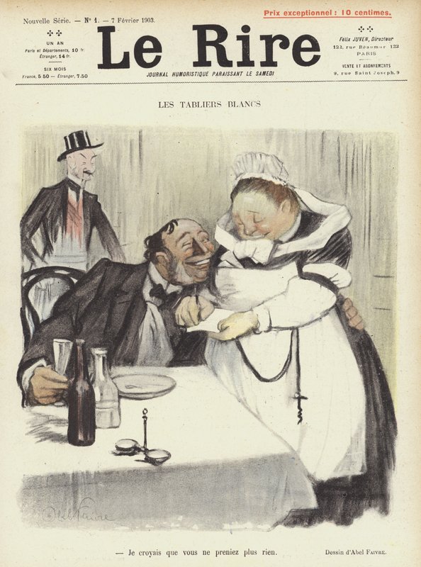 Illustrasjon for Le Rire av Jules Abel Faivre