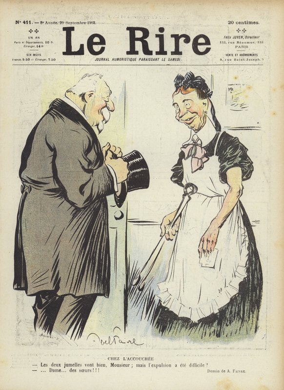 Illustrasjon for Le Rire av Jules Abel Faivre