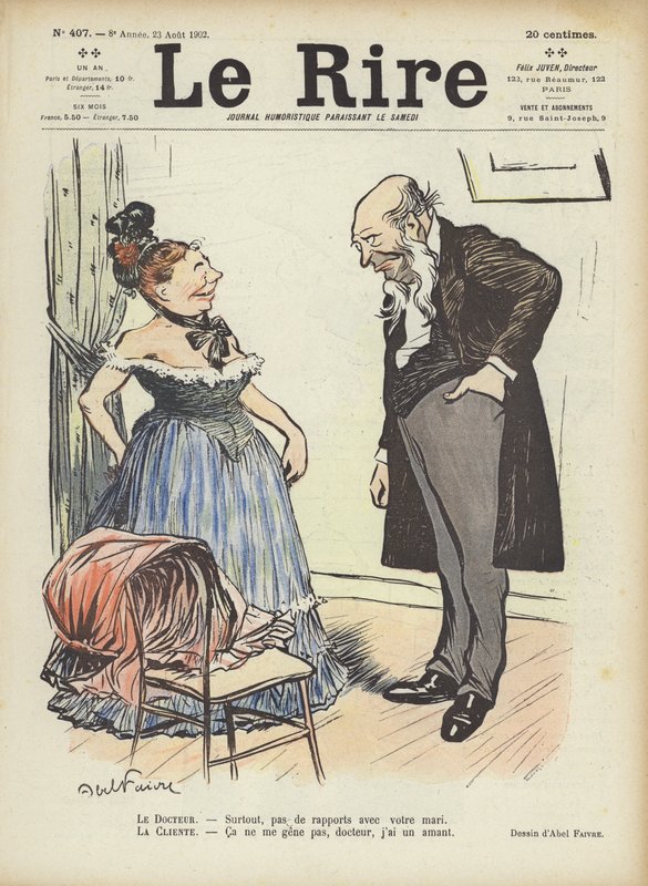 Illustrasjon for Le Rire av Jules Abel Faivre