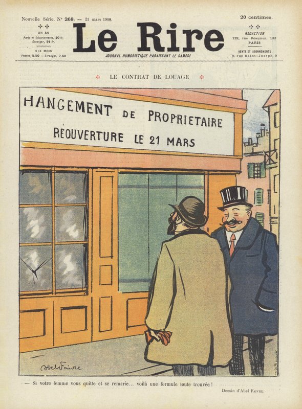 Illustrasjon for Le Rire av Jules Abel Faivre