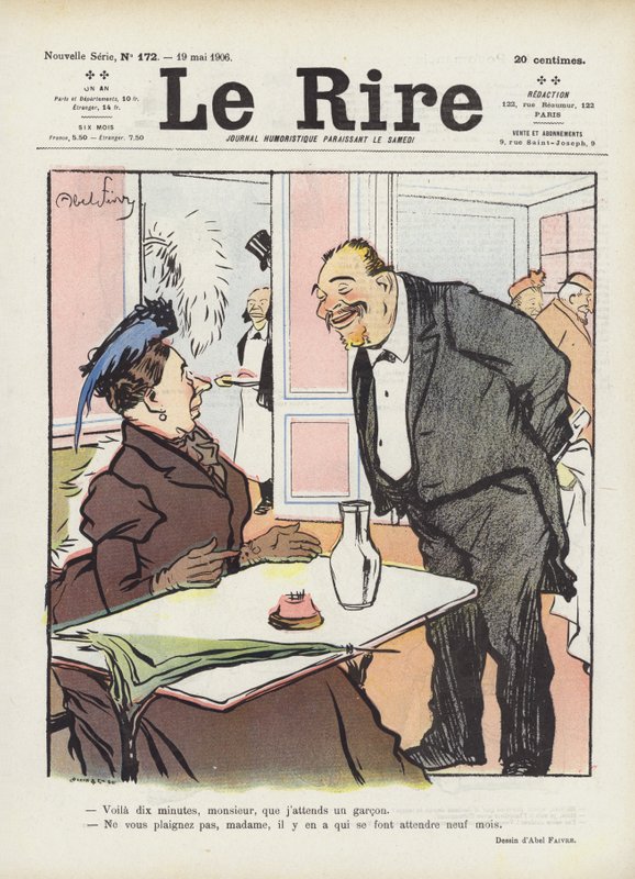 Illustrasjon for Le Rire av Jules Abel Faivre