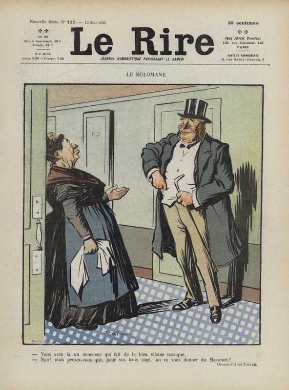 Illustrasjon for Le Rire av Jules Abel Faivre