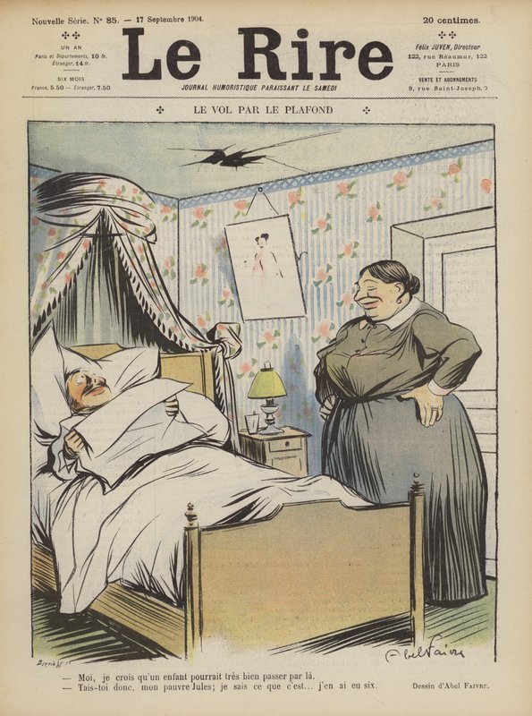 Illustrasjon for Le Rire av Jules Abel Faivre
