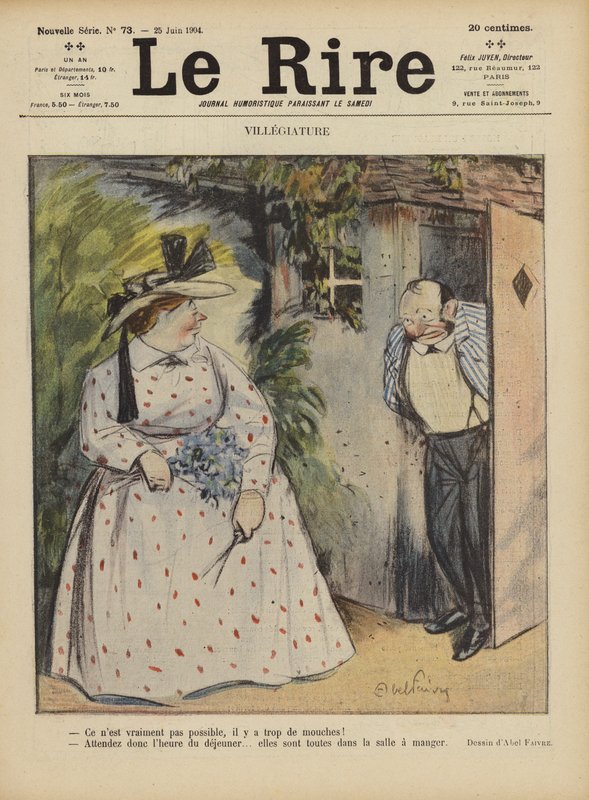 Illustrasjon for Le Rire av Jules Abel Faivre