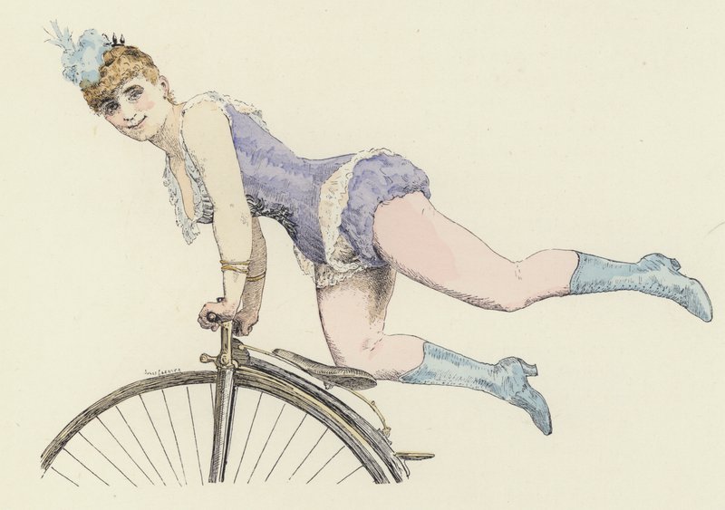 Sykkelkunstner av Jules Arsene Garnier