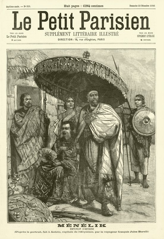 Menelik, keiser av Abessinia av Jules Borelli