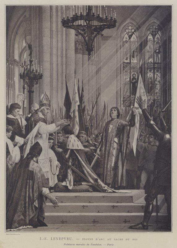 Jeanne d'Arc ved Kings Coronation av Jules Eugene Lenepveu