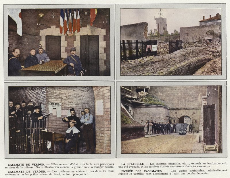 Casemate de Verdun, The Citadel, Casemate de Verdun, Inngangen til Casemates av Jules Gervais Courtellemont