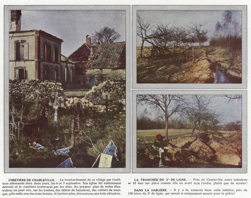 Charleville kirkegård, La Tranchee du 2e de Ligne, i Sabliere av Jules Gervais Courtellemont