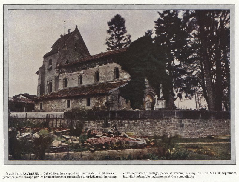 Favresse kirke av Jules Gervais Courtellemont