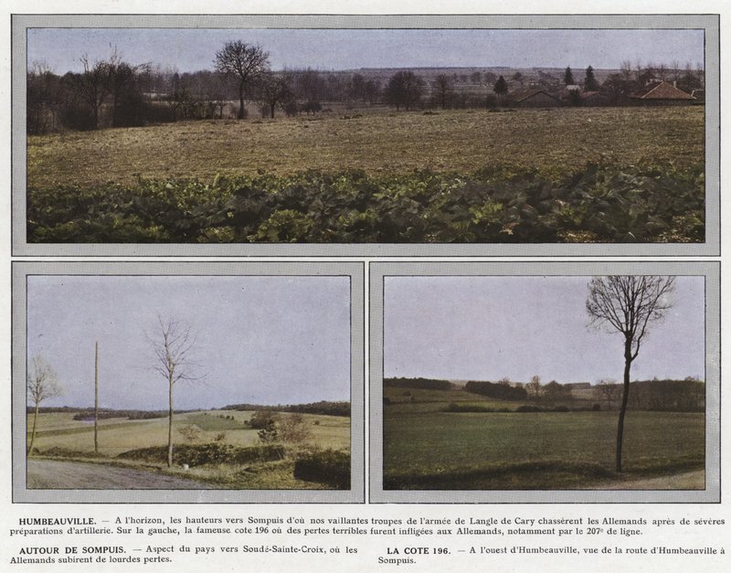 Humbeauville, rundt Sompuis, La Cote 196 av Jules Gervais Courtellemont