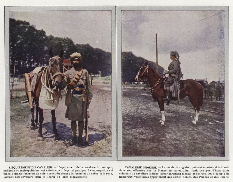 Rytterutstyr, indisk kavaleri av Jules Gervais Courtellemont