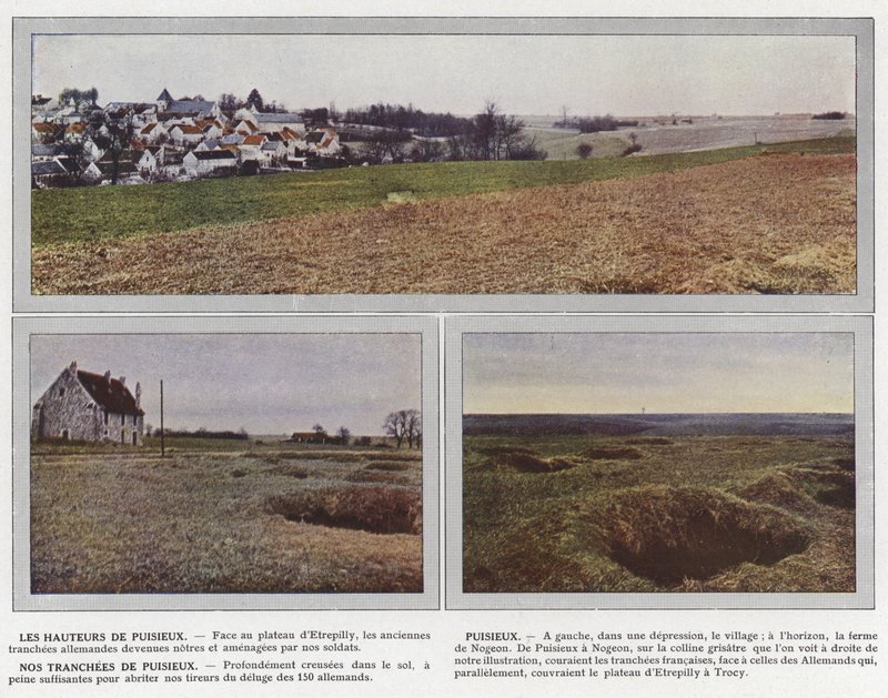 Høydene til Puisieux, Puisieux, våre skyttergraver i Puisieux av Jules Gervais Courtellemont