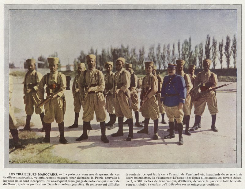 Marokkanske Tirailleurs av Jules Gervais Courtellemont