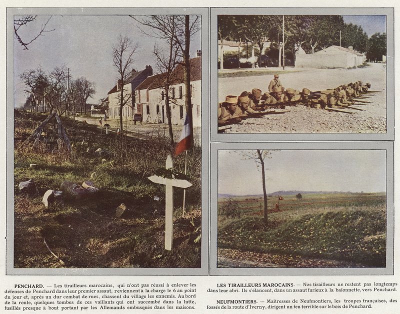 Penchard, The Maroccan Tirailleurs, Neufmontiers av Jules Gervais Courtellemont
