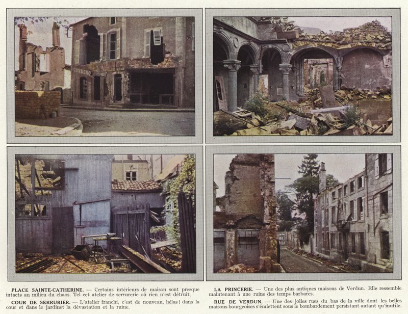 Place Sainte-Catherine, La Princerie, Cour de Serrurier, Rue de Verdun av Jules Gervais Courtellemont