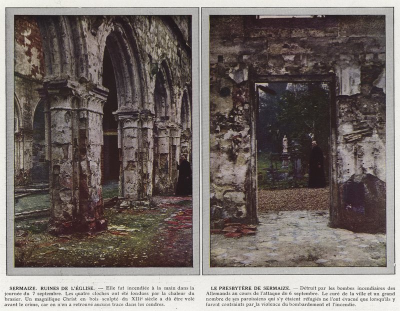 Sermaize, Ruins of the Church, The Presbytery of Sermaize av Jules Gervais Courtellemont