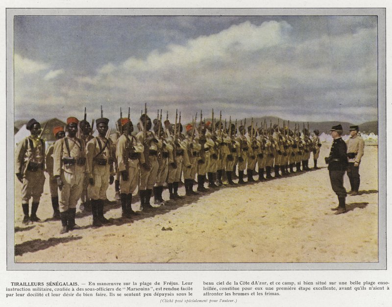 Senegalesiske Tirailleurs av Jules Gervais Courtellemont
