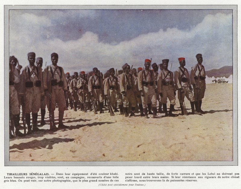 Senegalesiske Tirailleurs av Jules Gervais Courtellemont