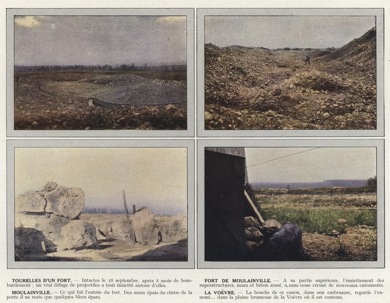 Turrets Of A Fort, Fort de Moulainville, Moulainville, La Voevre av Jules Gervais Courtellemont