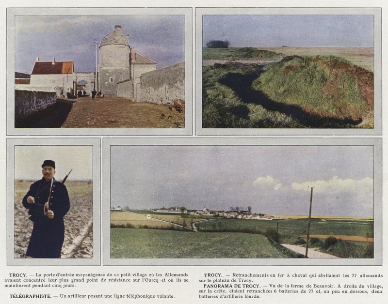 Tracy, Tracy, Telegrafist, Panorama de Torcy av Jules Gervais Courtellemont