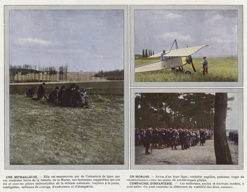 Et maskingevær, en morane, infanterikompani av Jules Gervais Courtellemont