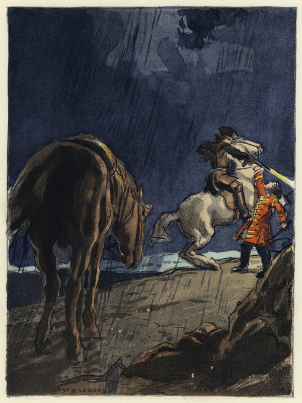 Illustrasjon til Casanovas memoarer (fargelitografi) av Jules Marie Auguste Leroux