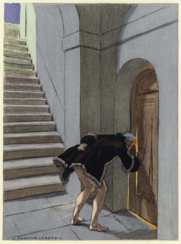 Illustrasjon til Casanovas memoarer (fargelitografi) av Jules Marie Auguste Leroux