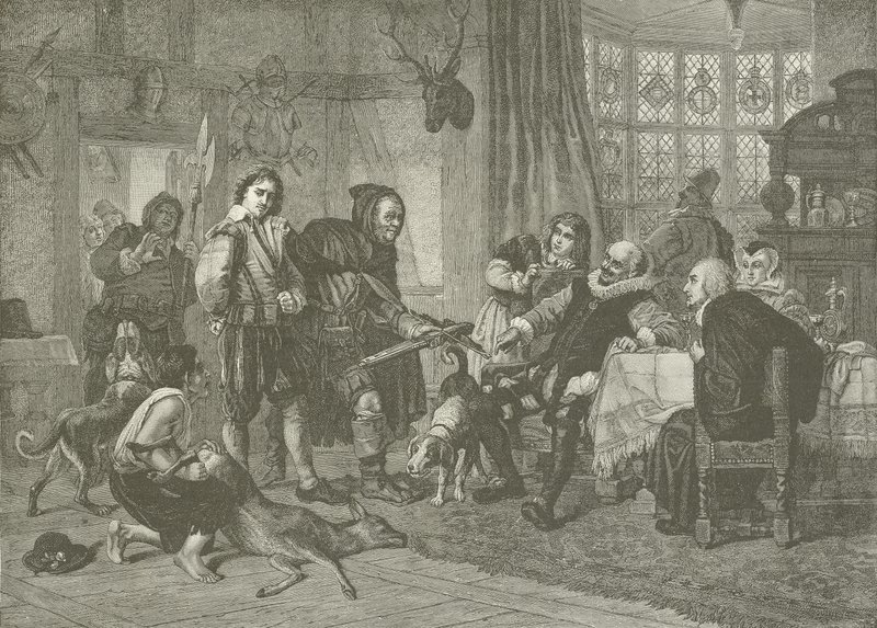 Shakespeare arrestert for hjorttyveri av Julius Friedrich Anton Schrader