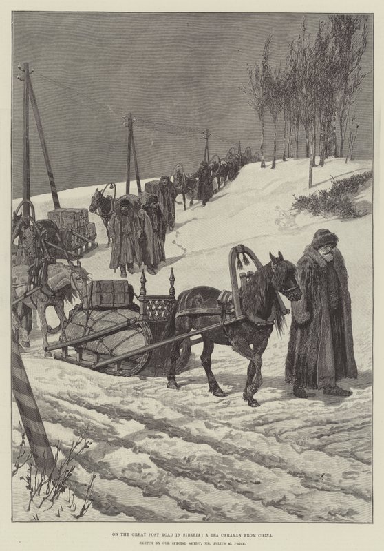 På den store postveien i Sibir, en tekaravan fra Kina av Julius Mandes Price