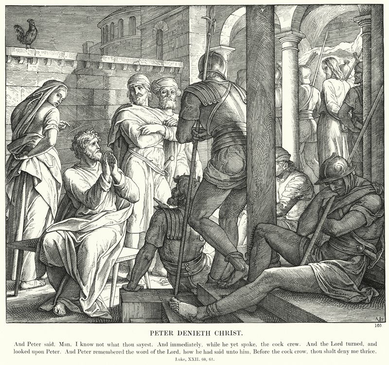 Peter Denieth Christ (gravering) av Julius (after) Schnorr von Carolsfeld