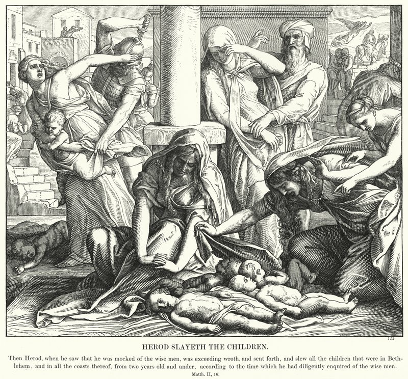 Herodes dreper barna av Julius Schnorr von Carolsfeld