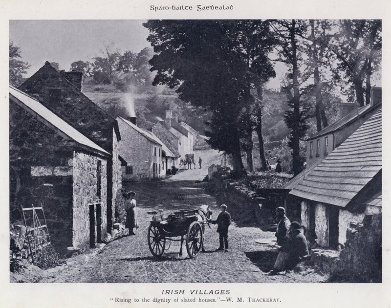 Irish Villages (s/hvitt bilde) av Karl Karlovich Piratsky
