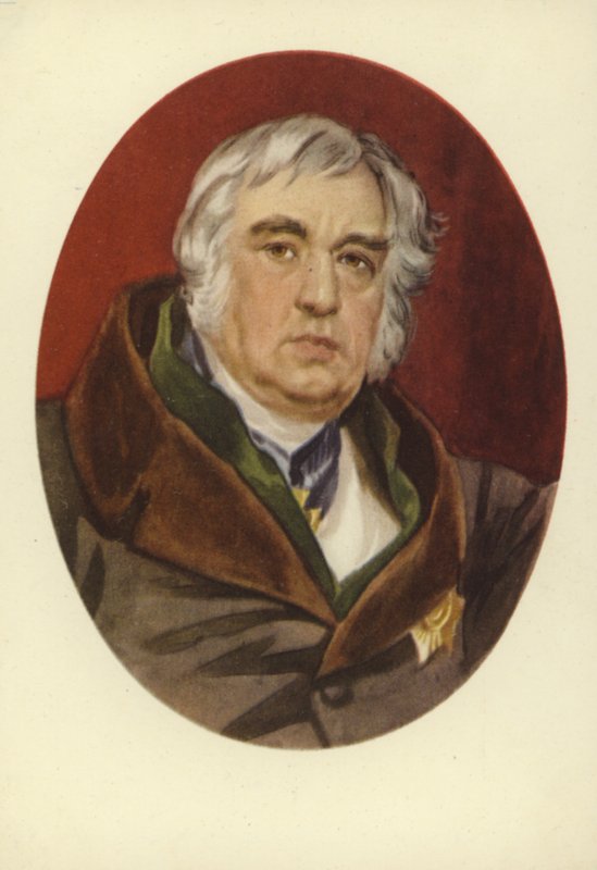 Ivan Krylov, russisk fabulist av Karl Pavlovich Bryullov