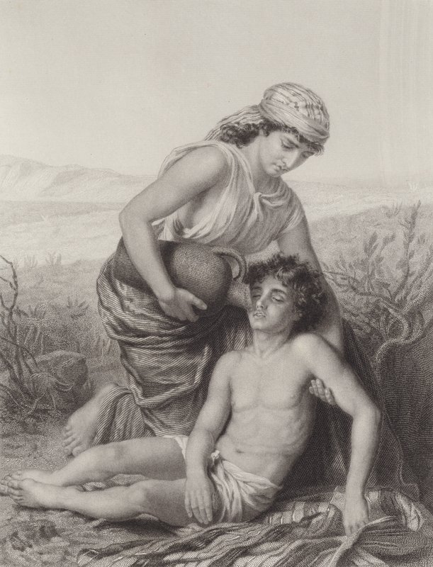 Hagar og Ismael av Karl Wilhelm Friedrich Bauerle