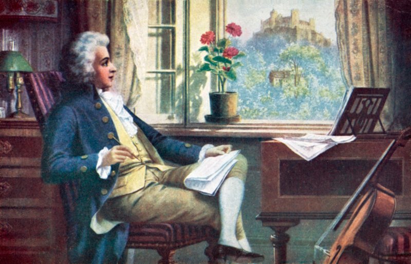 Wolfgang Amadeus Mozart, av Karl or Carl the Younger Schweninger