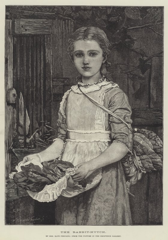 Rabbit-Hutch-graveringen av Kate Perugini