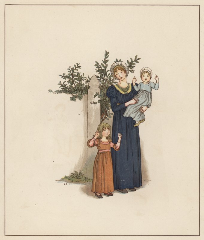 Kate Greenaway-illustrasjon for The Pied Piper of Hamelin av Robert Browning (litho-farge) av Kate (after) Greenaway