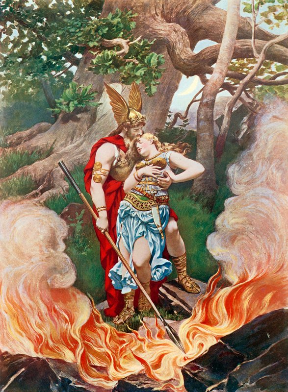 Valkyrie, akt III scene ii av Konrad Dielitz