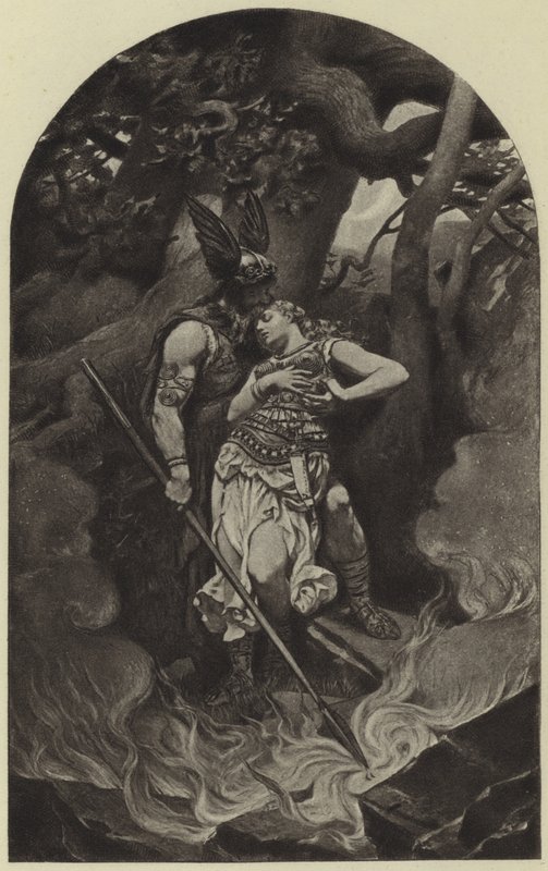 Wotans farvel til Brunhild (fotogravyr) av Konrad Dielitz